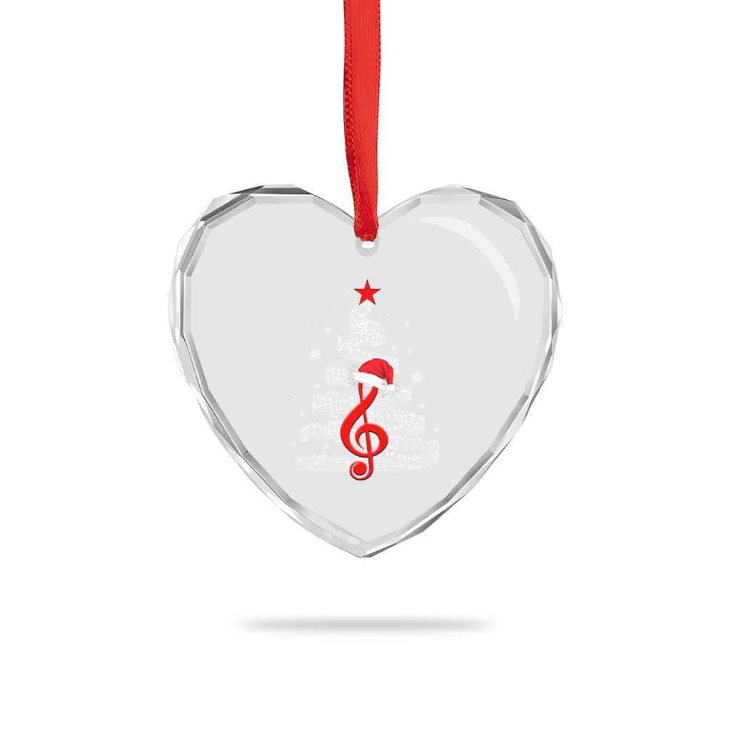 Christmas Tree Music Heart Crystal Glass Ornament Musician Music Lover Gift TS10 Print Your Wear
