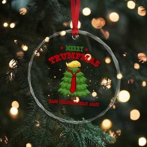Christmas Trump Crystal Glass Ornament Merry Trumpmas Make Christmas Great Again TS09 Print Your Wear