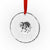 Chupacabra Crystal Glass Ornament Funny Believe Christmas Cryptid Gift TS12 Transparent Glass 3'' Circle Print Your Wear
