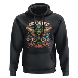 Cicada Fest 2024 Hoodie Broods XIII & XIX 221 Year Reunion Tour TS09 Black Print Your Wear