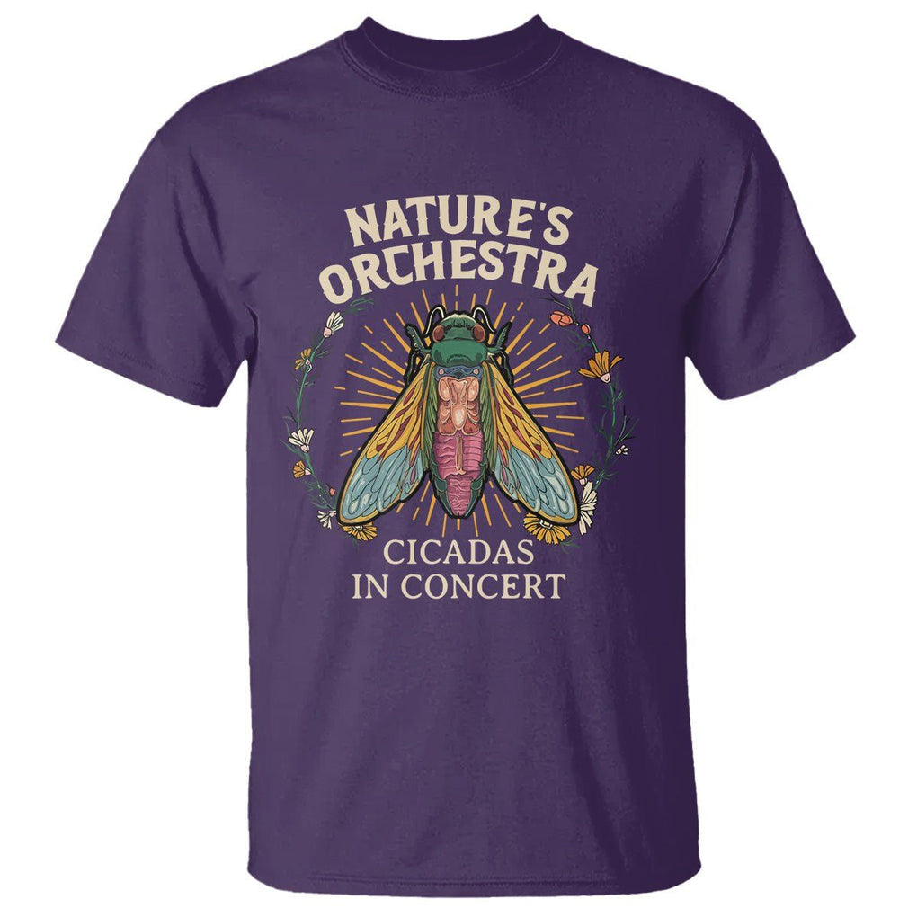Cicada Lover T Shirt Nature's Orchestra Cicadas Concert TS09 Purple Print Your Wear