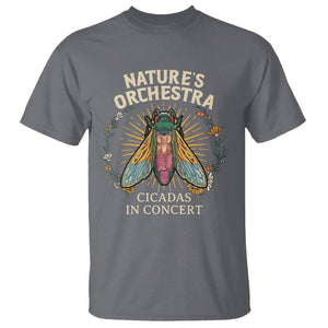 Cicada Lover T Shirt Nature's Orchestra Cicadas Concert TS09 Charcoal Print Your Wear