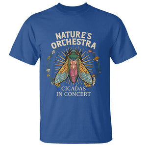Cicada Lover T Shirt Nature's Orchestra Cicadas Concert TS09 Royal Blue Print Your Wear