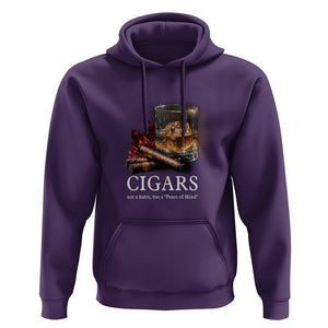 Cigar Lover Hoodie Not A Habit But A Peace of Mind TS09 Purple Print Your Wear