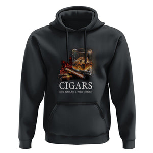 Cigar Lover Hoodie Not A Habit But A Peace of Mind TS09 Black Print Your Wear