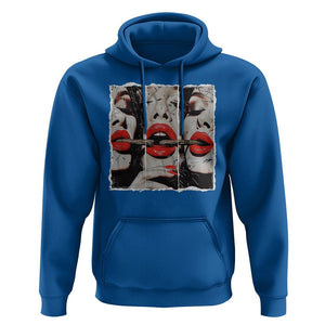 Cigar Lover Hoodie Roll It Lick It Smoke It Pretty Lady Smoking Smoker TS09 Royal Blue Print Your Wear