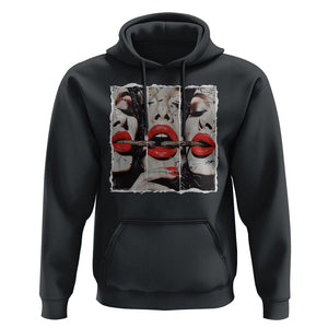 Cigar Lover Hoodie Roll It Lick It Smoke It Pretty Lady Smoking Smoker TS09 Black Print Your Wear