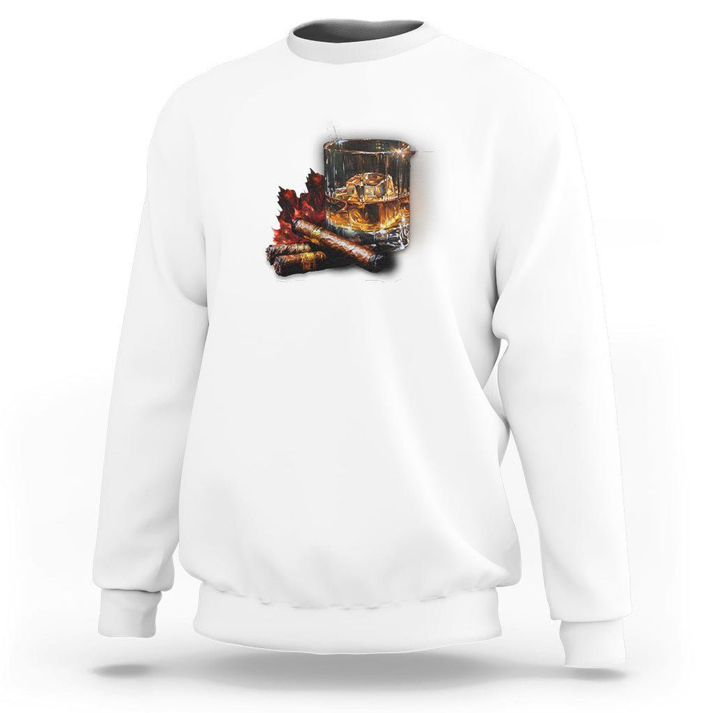 Cigar Lover Sweatshirt Not A Habit But A Peace of Mind TS09 White Print Your Wear