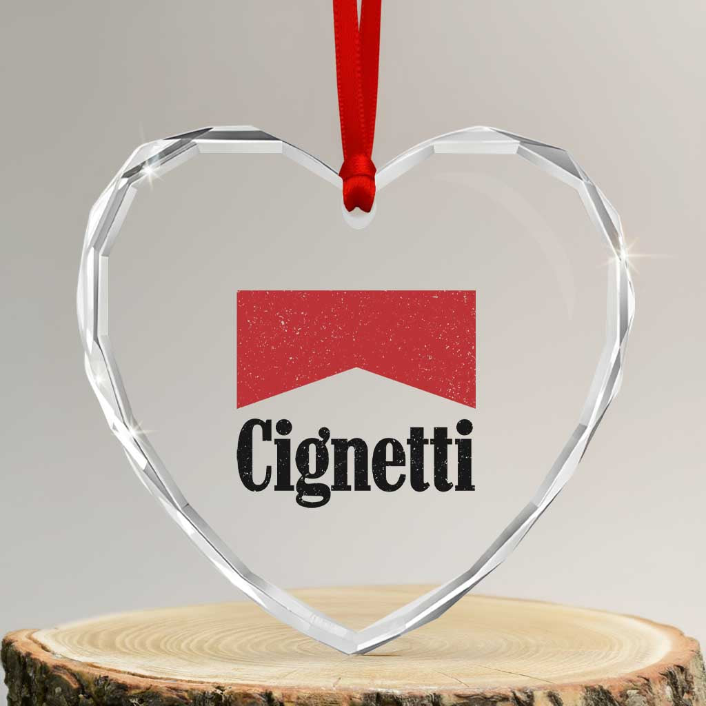 Cignetti Retro Red Box Heart Crystal Glass Ornament Indiana Game Day Sports Fan TS02 Transparent Glass 3'' Heart Print Your Wear