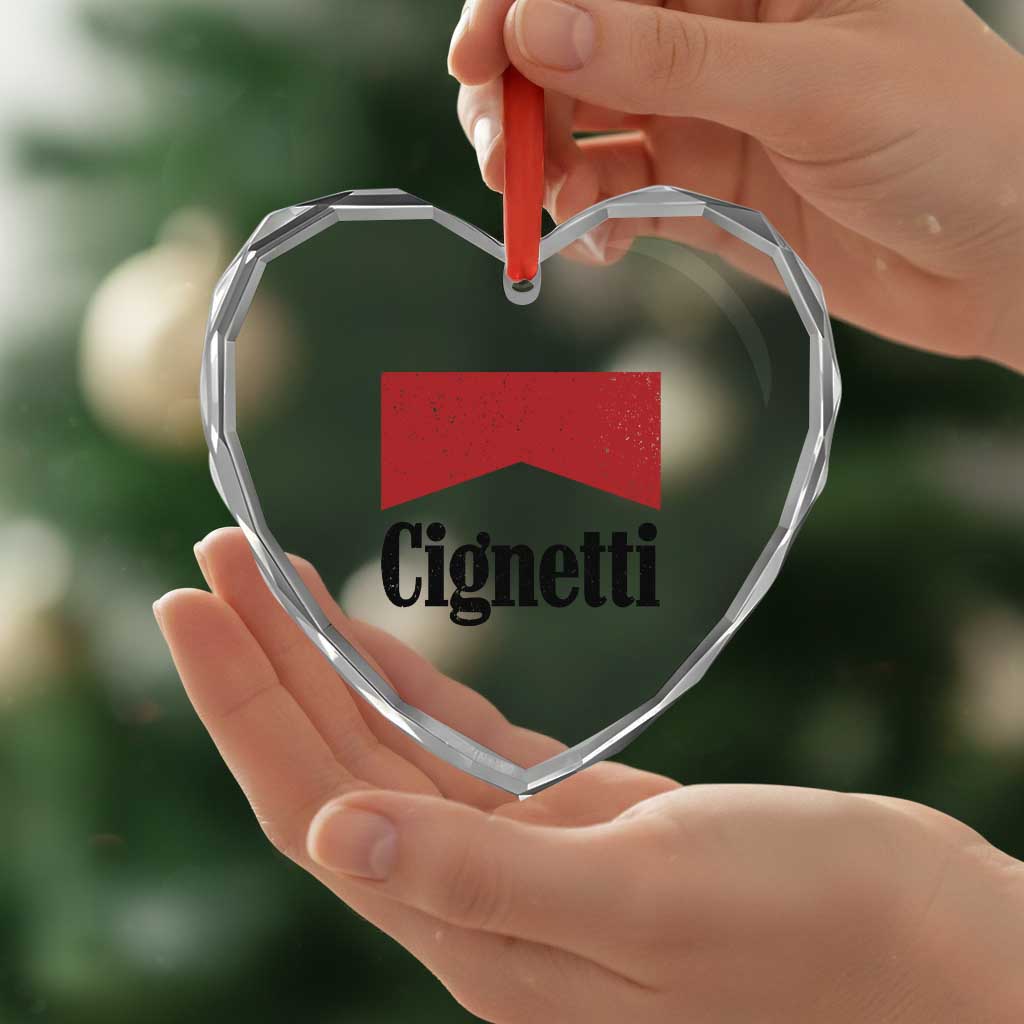 Cignetti Retro Red Box Heart Crystal Glass Ornament Indiana Game Day Sports Fan TS02 Print Your Wear
