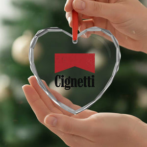 Cignetti Retro Red Box Heart Crystal Glass Ornament Indiana Game Day Sports Fan TS02 Print Your Wear