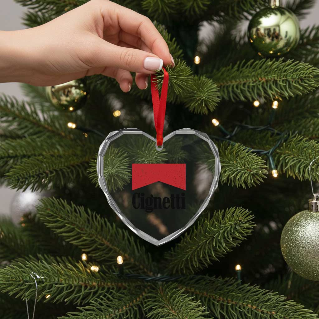 Cignetti Retro Red Box Heart Crystal Glass Ornament Indiana Game Day Sports Fan TS02 Print Your Wear