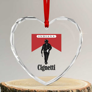 Cignetti Walking Retro Red Box Heart Crystal Glass Ornament Indiana Game Day Sports Fan TS02 Transparent Glass 3'' Heart Print Your Wear