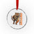 Cincinnati Tiger Crystal Glass Ornament Bootleg Vintage TS10 Transparent Glass 3'' Circle Print Your Wear