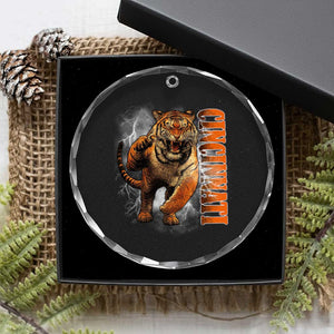 Cincinnati Tiger Crystal Glass Ornament Bootleg Vintage TS10 Print Your Wear