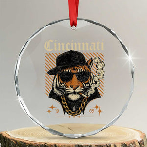 BFT Game Day Crystal Glass Ornament Retro Vintage Mascot Sports Fan TS10 Transparent Glass 3'' Circle Print Your Wear
