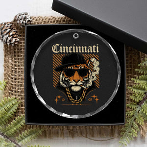 Cincinnati Tiger Crystal Glass Ornament Retro Vintage Mascot Sports Fan TS10 Print Your Wear