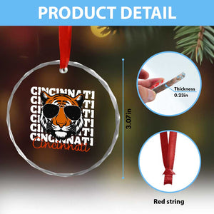 Cincinnati Tiger Crystal Glass Ornament Retro Vintage Novelty Sports Fan TS10 Print Your Wear
