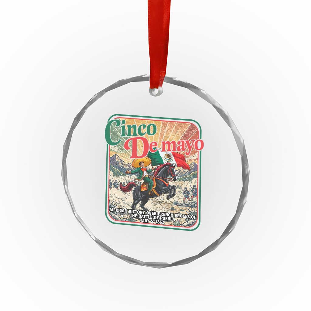 Cinco de Mayo Battle of Puebla Crystal Glass Ornament Mexican Victory History 1862 TS14 Print Your Wear