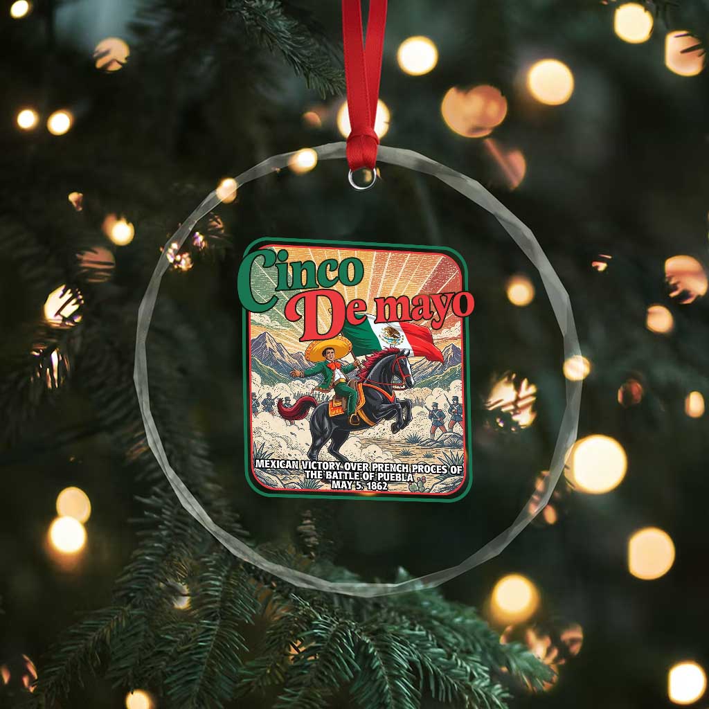 Cinco de Mayo Battle of Puebla Crystal Glass Ornament Mexican Victory History 1862 TS14 Print Your Wear