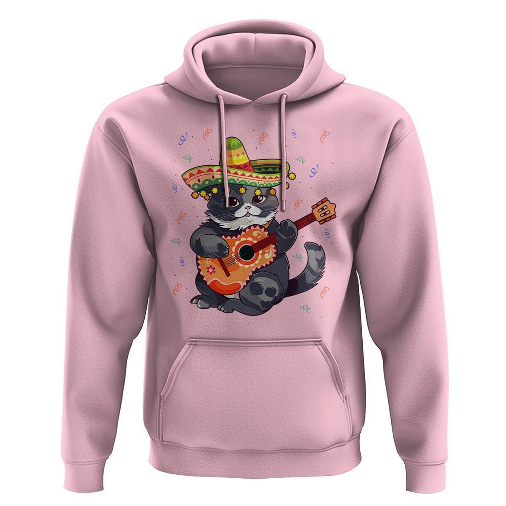 Cinco De Mayo Cat Hoodie Playing Huichoi Cute Sombrero Hat TS11 Light Pink Print Your Wear