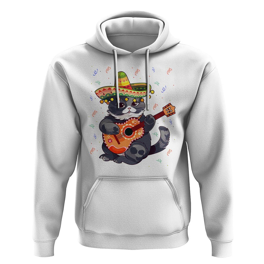 Cinco De Mayo Cat Hoodie Playing Huichoi Cute Sombrero Hat TS11 White Print Your Wear