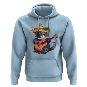 Cinco De Mayo Cat Hoodie Playing Huichoi Cute Sombrero Hat TS11 Light Blue Print Your Wear