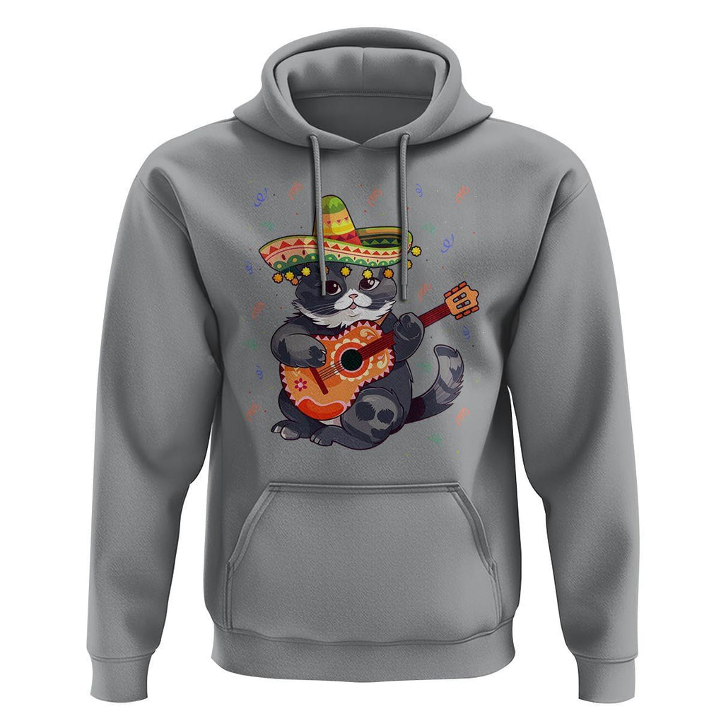 Cinco De Mayo Cat Hoodie Playing Huichoi Cute Sombrero Hat TS11 Sport Gray Print Your Wear