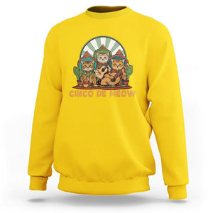 Cinco De Mayo Cat Lover Sweatshirt Cute Mexican Cat Mariachi Cinco De Meow TS09 Daisy Printyourwear