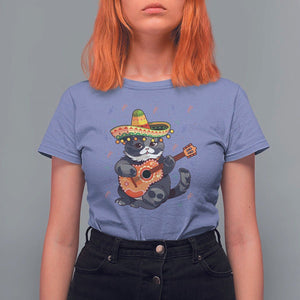 Cinco De Mayo Cat T Shirt For Women Playing Huichoi Cute Sombrero Hat TS11 Violet Print Your Wear
