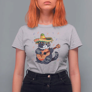 Cinco De Mayo Cat T Shirt For Women Playing Huichoi Cute Sombrero Hat TS11 Ice Gray Print Your Wear