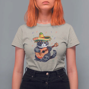 Cinco De Mayo Cat T Shirt For Women Playing Huichoi Cute Sombrero Hat TS11 Sand Print Your Wear