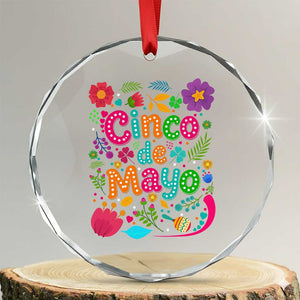 Cinco de Mayo Crystal Glass Ornament Funny Mexican Fiesta TS14 Transparent Glass 3'' Circle Print Your Wear