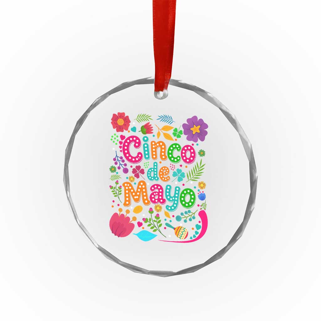 Cinco de Mayo Crystal Glass Ornament Funny Mexican Fiesta TS14 Print Your Wear