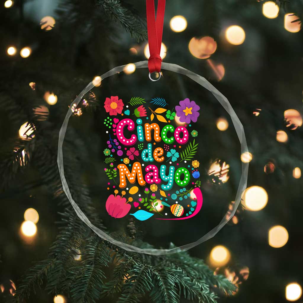 Cinco de Mayo Crystal Glass Ornament Funny Mexican Fiesta TS14 Print Your Wear