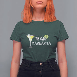 Cinco De Mayo Drinking T Shirt For Women Team Margarita Drinks Lover TS11 Dark Forest Green Print Your Wear