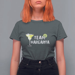Cinco De Mayo Drinking T Shirt For Women Team Margarita Drinks Lover TS11 Dark Heather Print Your Wear