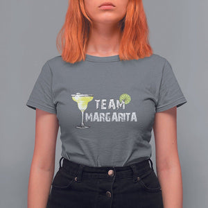 Cinco De Mayo Drinking T Shirt For Women Team Margarita Drinks Lover TS11 Charcoal Print Your Wear