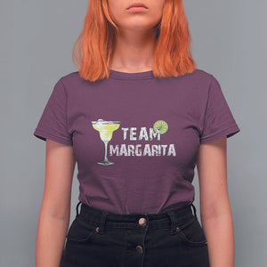 Cinco De Mayo Drinking T Shirt For Women Team Margarita Drinks Lover TS11 Maroon Print Your Wear