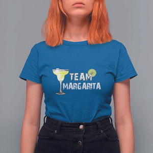 Cinco De Mayo Drinking T Shirt For Women Team Margarita Drinks Lover TS11 Royal Blue Print Your Wear