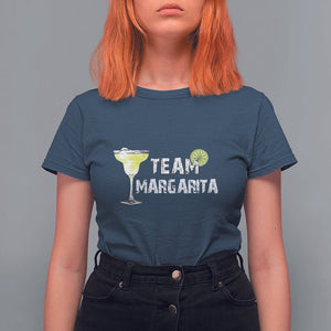 Cinco De Mayo Drinking T Shirt For Women Team Margarita Drinks Lover TS11 Navy Print Your Wear