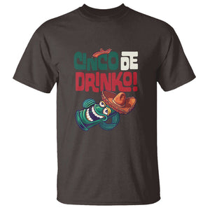 Cinco De Mayo Drinko Funny Drinking Mexican Party T Shirt TS09 Dark Chocolate Printyourwear