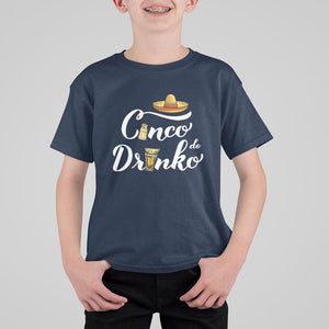 Cinco De Mayo Funny Drinking T Shirt For Kid Cinco De Drinko Men Women Tequila TS11 Navy Print Your Wear