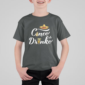 Cinco De Mayo Funny Drinking T Shirt For Kid Cinco De Drinko Men Women Tequila TS11 Dark Heather Print Your Wear