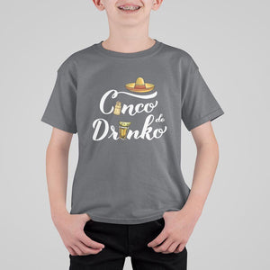 Cinco De Mayo Funny Drinking T Shirt For Kid Cinco De Drinko Men Women Tequila TS11 Charcoal Print Your Wear