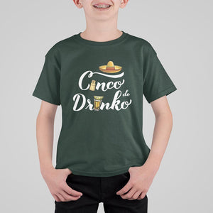 Cinco De Mayo Funny Drinking T Shirt For Kid Cinco De Drinko Men Women Tequila TS11 Dark Forest Green Print Your Wear