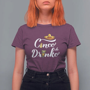 Cinco De Mayo Funny Drinking T Shirt For Women Cinco De Drinko Men Women Tequila TS11 Maroon Print Your Wear
