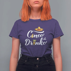 Cinco De Mayo Funny Drinking T Shirt For Women Cinco De Drinko Men Women Tequila TS11 Purple Print Your Wear