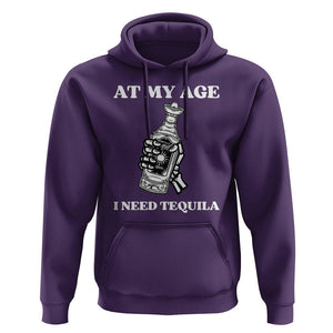 Cinco De Mayo Hoodie At My Age I Need Tequila Drinks Lover TS11 Purple Print Your Wear
