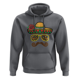 Cinco De Mayo Hoodie Funny Sombrero Face Fiesta Party Mexico Costume TS11 Charcoal Print Your Wear